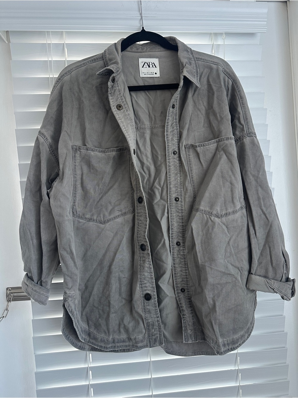 ZARA Gray Utility Jacket